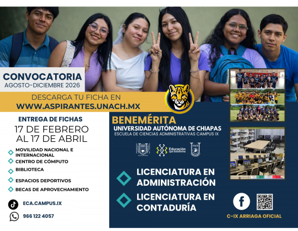 Convocatoria Agosto - Diciembre 2026